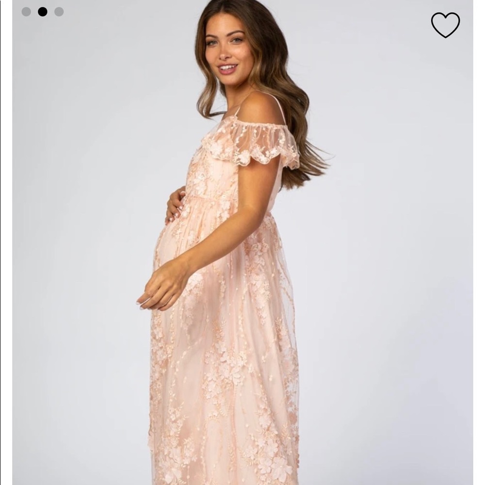 Pinkblush brand maternity maxi dress